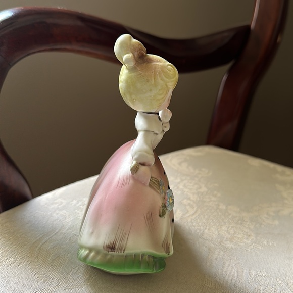 Inarco 1963 porcelain girl with flowers figurine, E-1032, original stickers - Picture 4 of 13